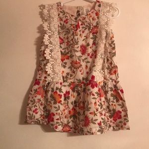Gap 2t dress. Off white with fall colors! Worn 1x!